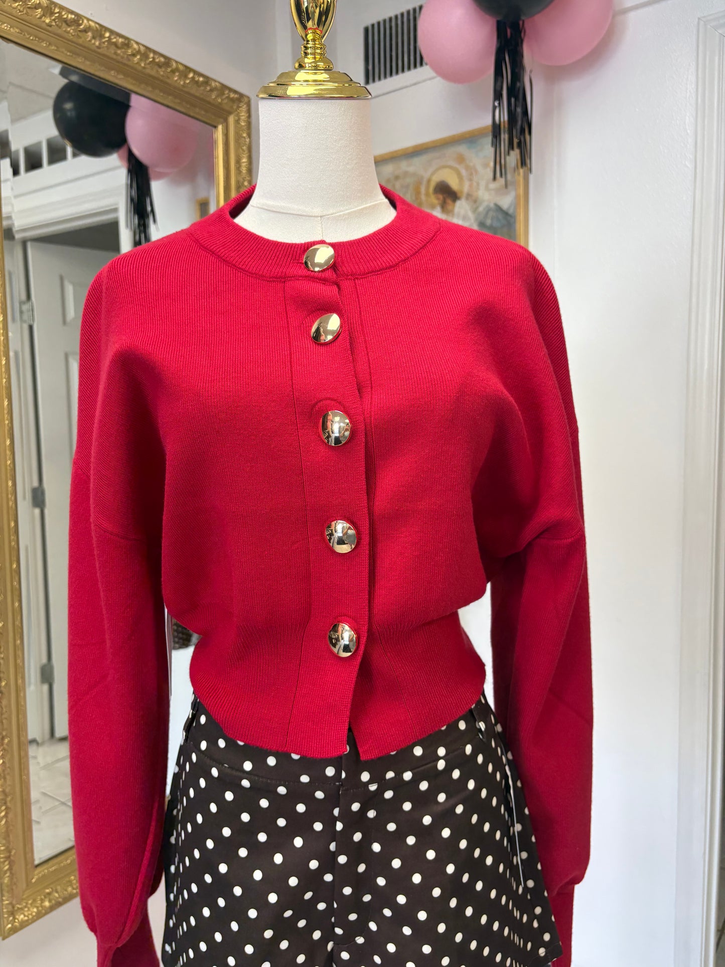 Red sweater