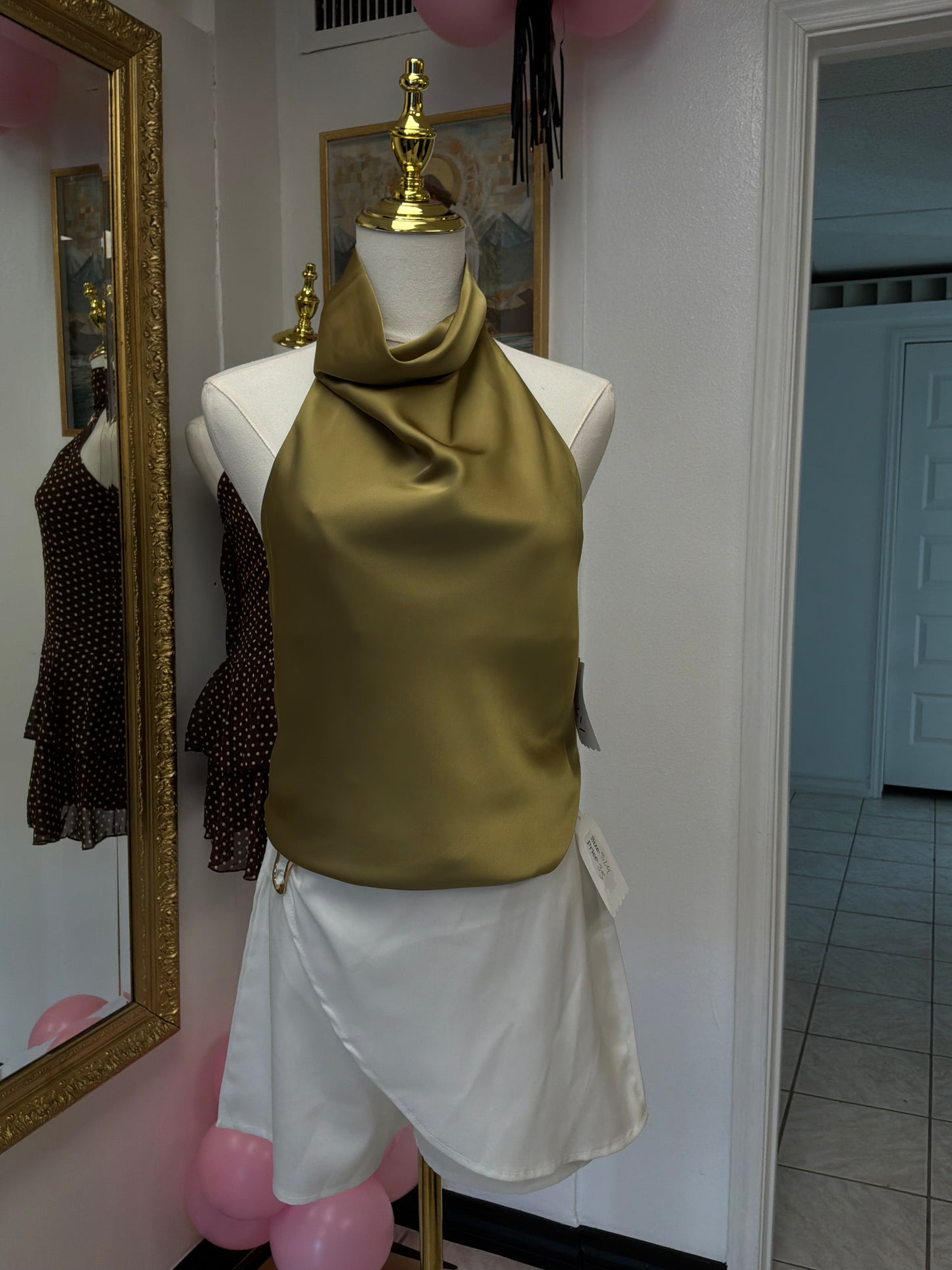 Olive blouse